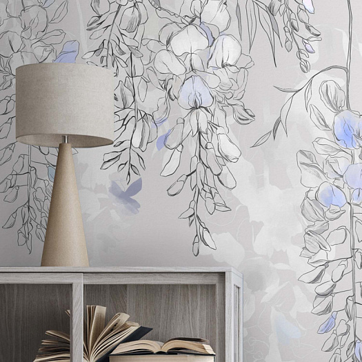 Фотообои в интерьере артикул Blossom 6, BLOSSOM, Wall street