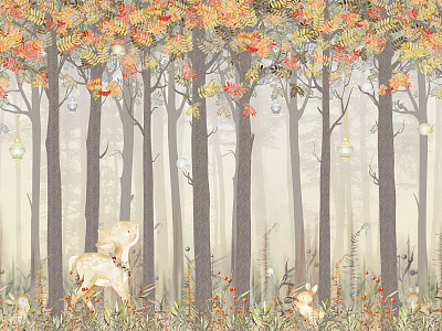 Фотообои Fairy Foxes 8, FAIRY FOXES, Wall street Фотообои Fairy Foxes 8, FAIRY FOXES, Wall street