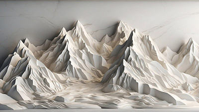 Панно AG-DMT-002, ЗD Mountains, Design Studio 3D